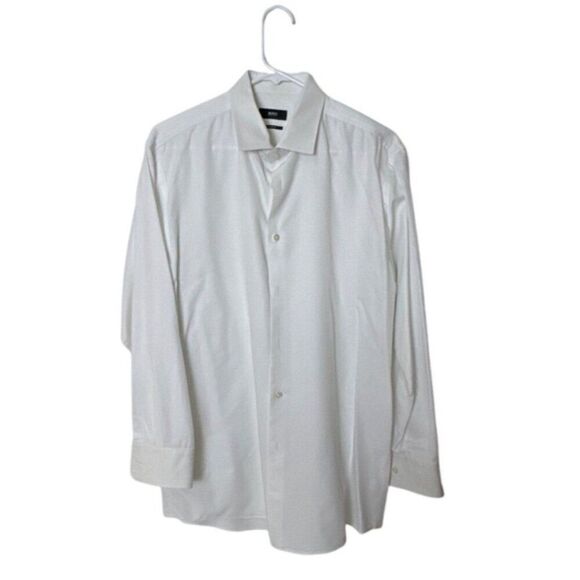 Hugo Boss Sharp Fit White Dress Shirt - Picture 1 of 5